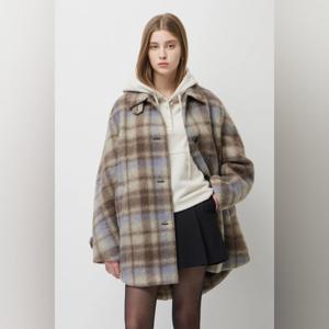 [시슬리]피카부 체크 하프 코트 SACT51561