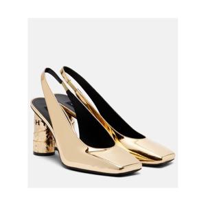지방시 Tape 미러 레더 슬링백 펌프스 P01128258