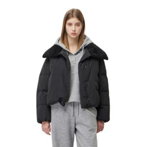 [시슬리]하이디 인조 퍼 카라 하프 패딩 SAPD39561