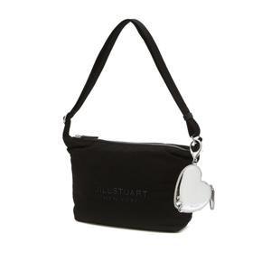 [질스튜어트] 블랙 글로시로고 나일론 호보형 숄더 겸 크로스백 S JABA5F746BK