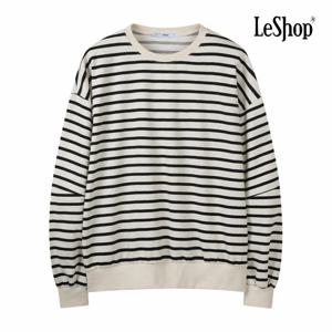 [르샵] 데일리룩 스트라이프 퍼프 맨투맨 티셔츠 (BQ1TS014A)