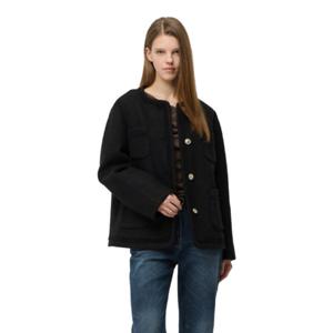 [시슬리]골드 버튼 아웃 포켓 자켓형 코트 SACTE5561