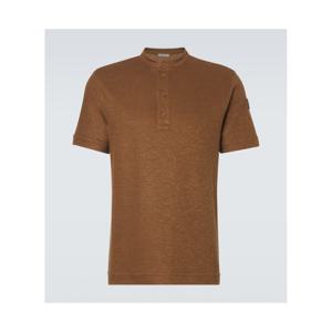 몽클레어 코튼 리넨 블렌드 폴로 셔츠 P01141570