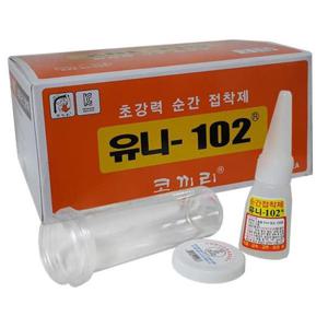 본드 유니102 초강력 순간접착제 강력접착제 강력본드 5g30개박스접착제