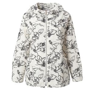 [마담포라]후드넥 엠보 원단 플라워 패턴 야상 점퍼MC1JP506A