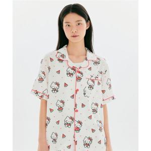 스파오 SPAO [산리오캐릭터즈] 반팔 파자마(WHITE)_SPPPG25U01 SPPPG25U01 405075