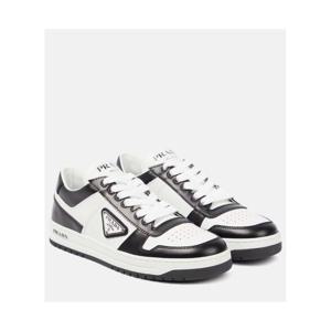 프라다 로고 레더 스니커즈 P00695422