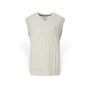 [헤지스 남성] 남성 케이블패턴 니트 베스트 HZSW5D361I1 HZSW5D361
