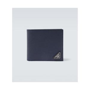 프라다 로고 레더 지갑 P01083950