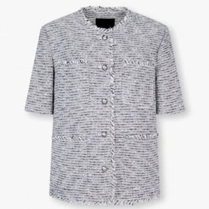 보브  (7125210500) 트위드 하프 슬리브 자켓