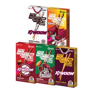 KBO X 빼빼로 5종 10개씩 혼합구성 (키움 히어로즈) x50개