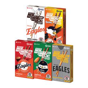 KBO X 빼빼로 5종 5개씩 혼합구성 (한화 이글스) x25개