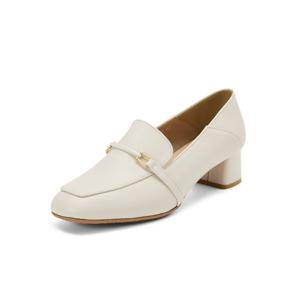 탠디본사 소가죽 여성 로퍼 아이보리, 726006 C-1320 (4cm)