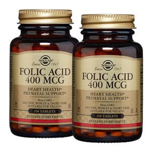 [솔가] 엽산 400mcg 250정 x2