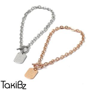 [타키비즈] 엘리버튼 굵은체인 팔찌(스테인레스 스틸)