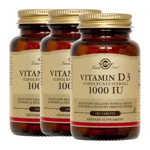 [솔가] 비타민D3 콜레칼시폐롤 1000IU 180정 x3