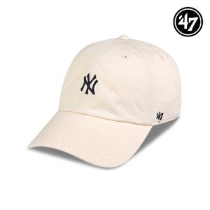 47브랜드 뉴욕 양키스 NY 스몰 로고 MLB 엠엘비 볼캡 야구 모자 내추럴 B-BSRNR17GWS-NT