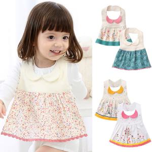 [조이멀티]에이프런 둥근카라 아동 면 방수 턱받이 205059