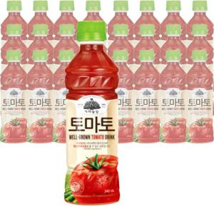 웅진 가야농장 토마토 주스 340ml x 24입 과즙음료