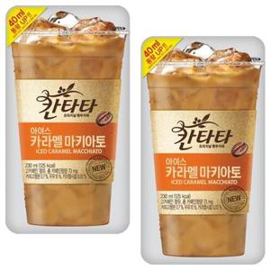 롯데 칸타타 아이스 카라멜마키아토 230ml x  20팩