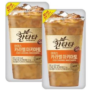 롯데 칸타타 아이스 카라멜마키아토 230ml x  10팩