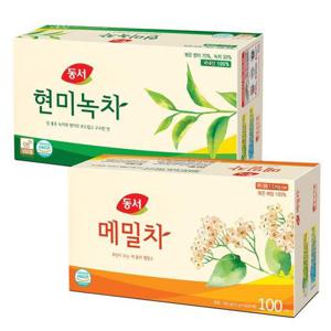[동서식품] 동서 현미녹차100T + 메밀차100T (총 200T)