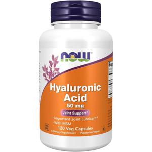 해외배송 NOW Foods 나우푸드 히아루로닉 에씨드 MSM 50mg 120정 Hyaluronic Acid