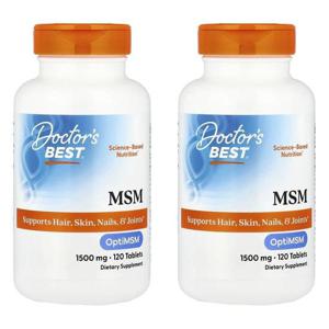 해외직구 Doctors Best 닥터스베스트 식이유황 OptiMSM 1500mg 120정 2개