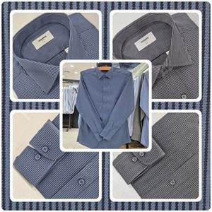 [레노마셔츠]슬림핏/긴소매/투톤 스트라이프 셔츠 ROFSLP969 DG,