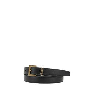 생로랑 가죽 벨트 612616DTI0W 1000 BLACK