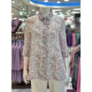 포라리 세이브존05 꽃 나염 블라우스 LB24181