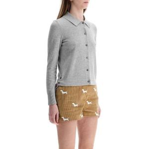 Thom Browne 4 바 스트라이프 니트 폴로 셔츠 FKL003AY3036 055 TP936458362