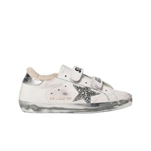 골든구스 올드스쿨 화이트 글리터 실버탭 스니커즈 GWF00111-F000803-10224