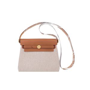 [엘러브] 새상품 에르메스 미니 에르백20 에크루베이지/포브 금장 W각인 5HB0343