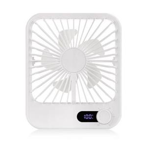 (모리츠) 무선 미니 BLDC모터 USB 선풍기 LED 디스플레이 MO-SP201 화이트 (1개) 부품 소모품 자재 파츠