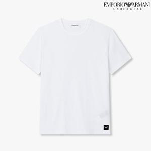 [엠포리오 아르마니 언더웨어]로고라벨 패치 크루넥  라운지티셔츠 (0815334012)