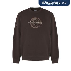 [디스커버리] 아웃도어 전판 그래픽 기모 맨투맨 (Brown) DXMT51056-DWS