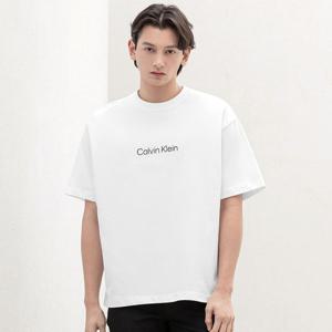 [캘빈클라인 진]공용 릴렉스핏 스탠다드 로고 반팔 티셔츠 리오더(40HM228RR)