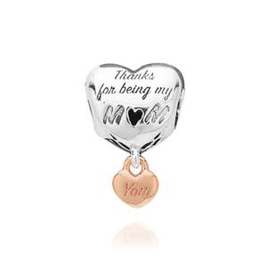 판도라 788830C00 로즈 러브 유 맘 하트 참