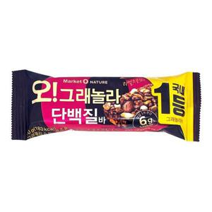 [오리온] 오리온 마켓오 그래놀라 단백질바 40g  5개