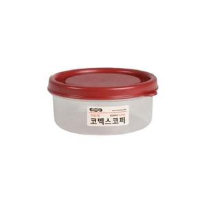 뉴코맥스 코퍼원형3호660ml 김치통 W 코맥스 김치통 플라스틱 밀폐 밀폐용기 보관용기 적색뚜껑밀폐