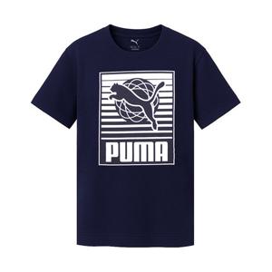 [푸마 키즈]푸마 키즈 그래픽1 B 반팔티 네이비 685803-16