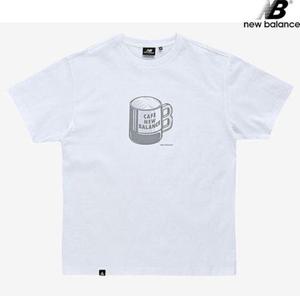 뉴발란스 NBNEC29043-WH 캠핑 일러스트 반팔티 남녀공용 티셔츠