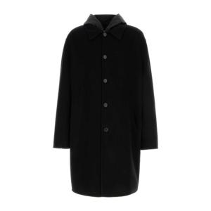 프라다 버튼 프론트 스트레이트 캐시미어 코트 UC524DSOOO15UZ