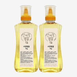 스마일벌꿀 사양벌꿀 1kg(튜브형) x 2개