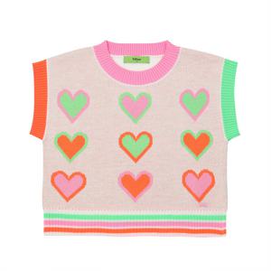 [티파니(백)]멀티 하트 니트조끼(T41KCW011)