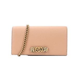 (명품) 구찌 인터로킹 G 파이톤 보우 체인 지갑 74