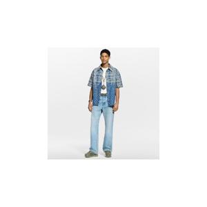 Louisvuitton 데님 쇼트 슬리브드 셔츠 1AJC88