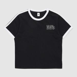 [르꼬끄] 여성 선데이 크롭 반팔티 QR122LRS33_BLK QR122LRS33