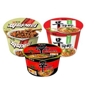 컵라면 농심 큰컵 12 (무파마4+짜파게티4+신라면블랙4)